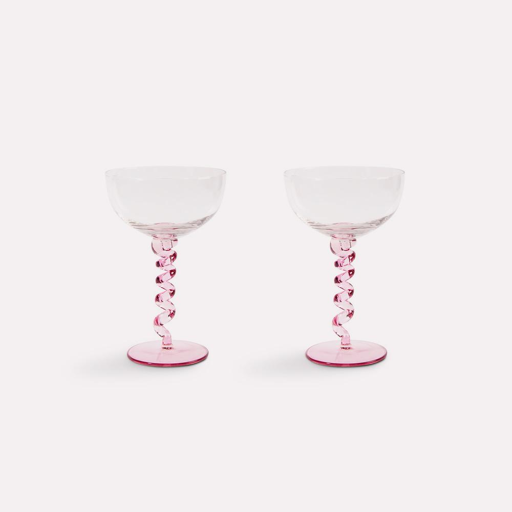 Copa Spiral Pink Set 2 de &Klevering
