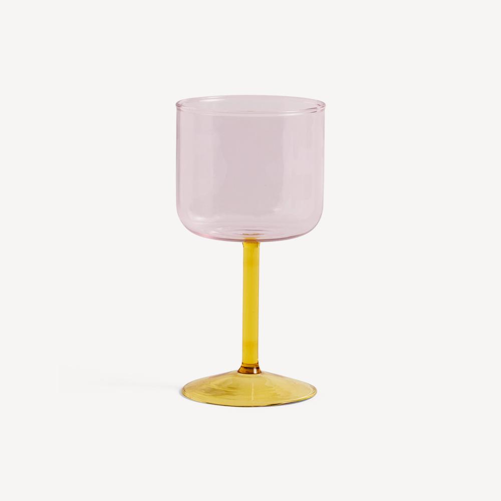 Copa Tint Cristal Rosa-Amarillo Set 2 de HAY
