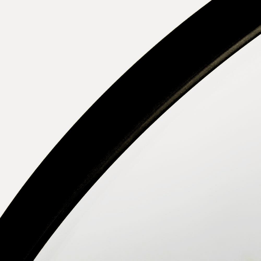 Espejo Pared Aluminio Negro 40cm de Ixia