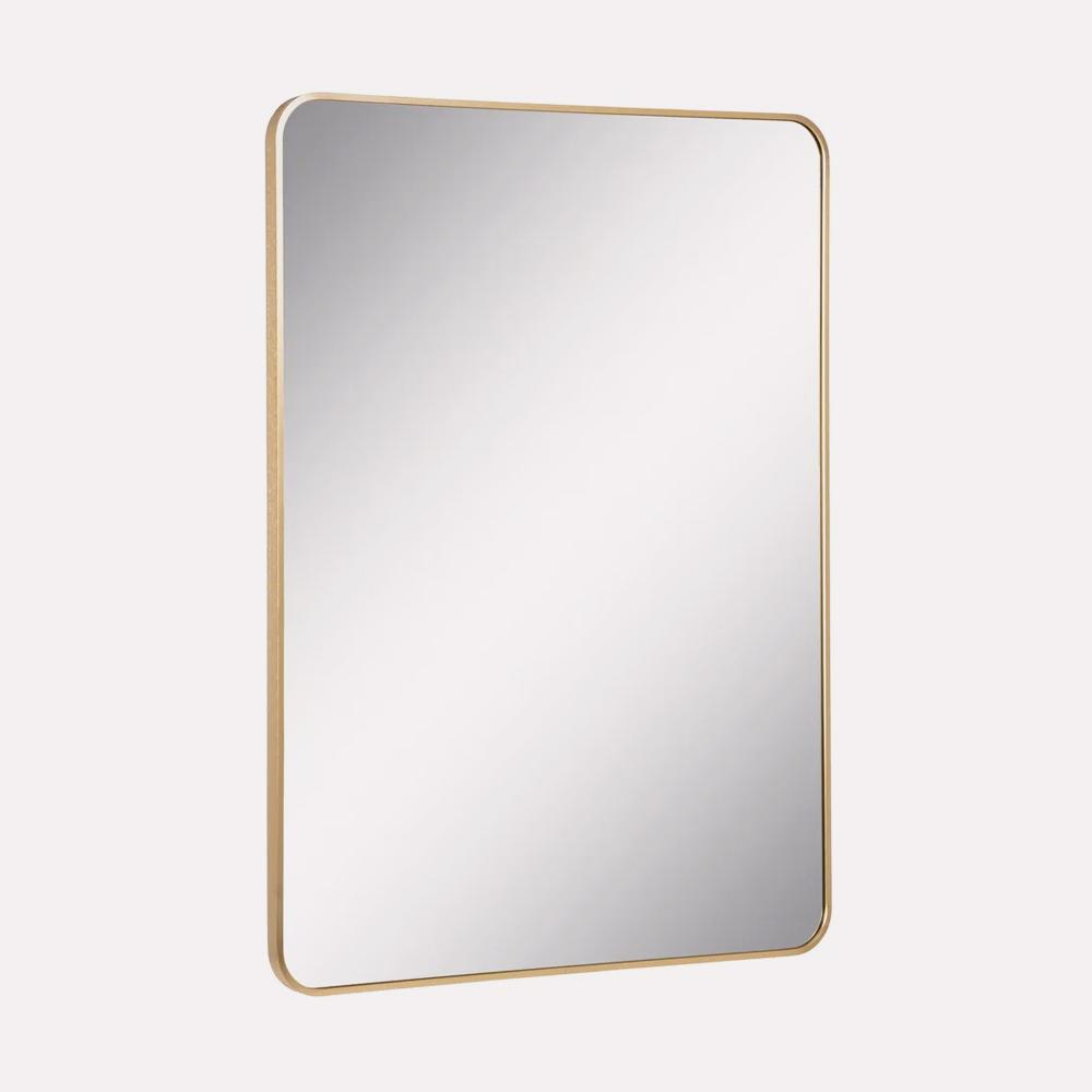 Espejo Pared Slim Aluminio Oro 76x101 cm de Ixia