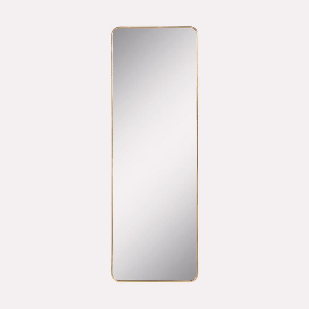 Espejo Suelo Slim Aluminio Oro Caballete 56x165 de Ixia
