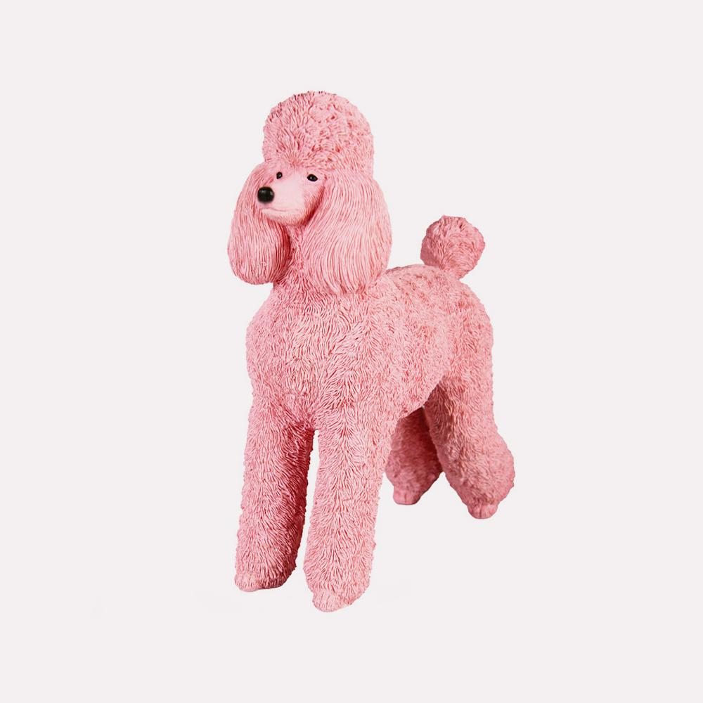 Hucha Poodle Stand Pink de &Klevering