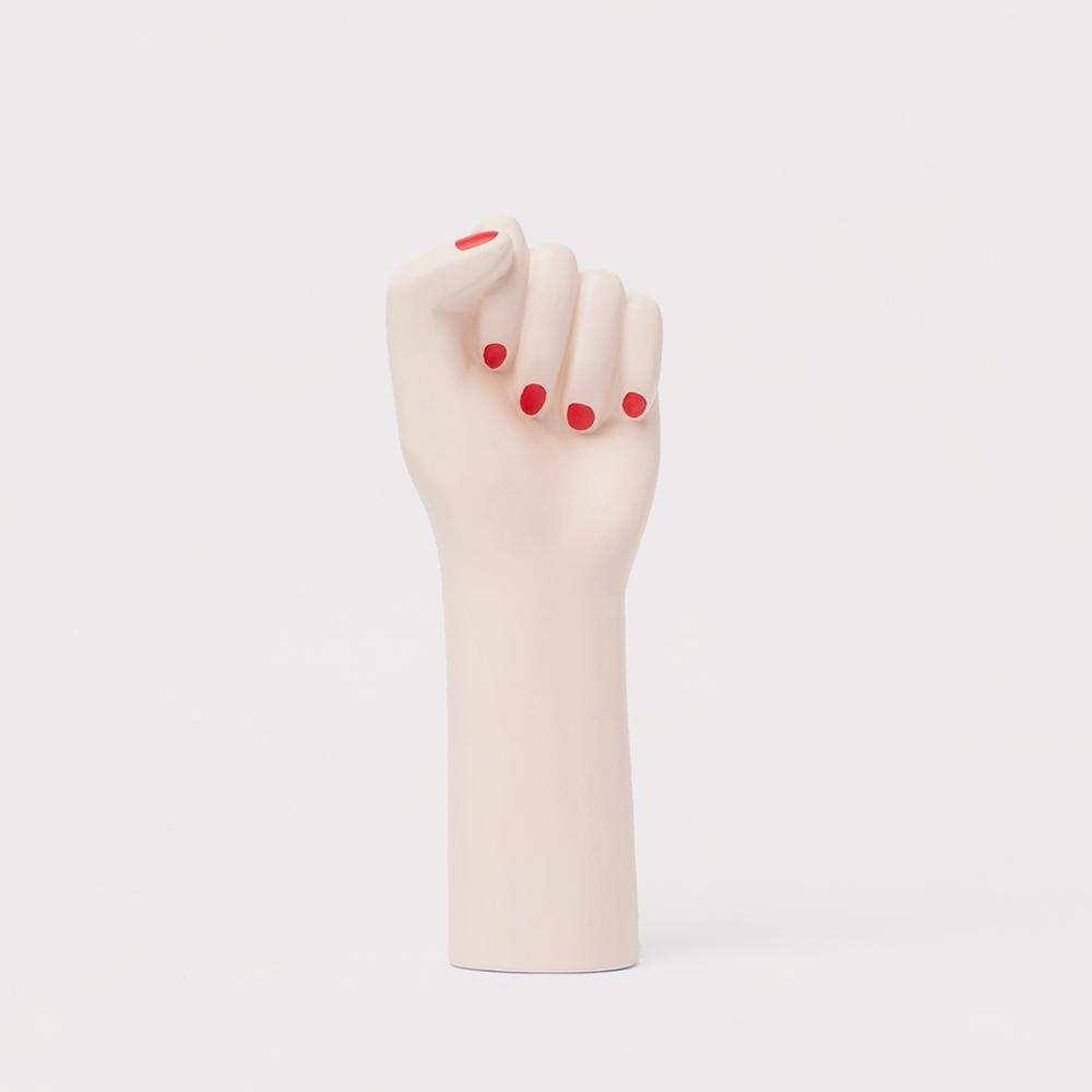 Jarron Ceramica Girl Power Small White de DOIY