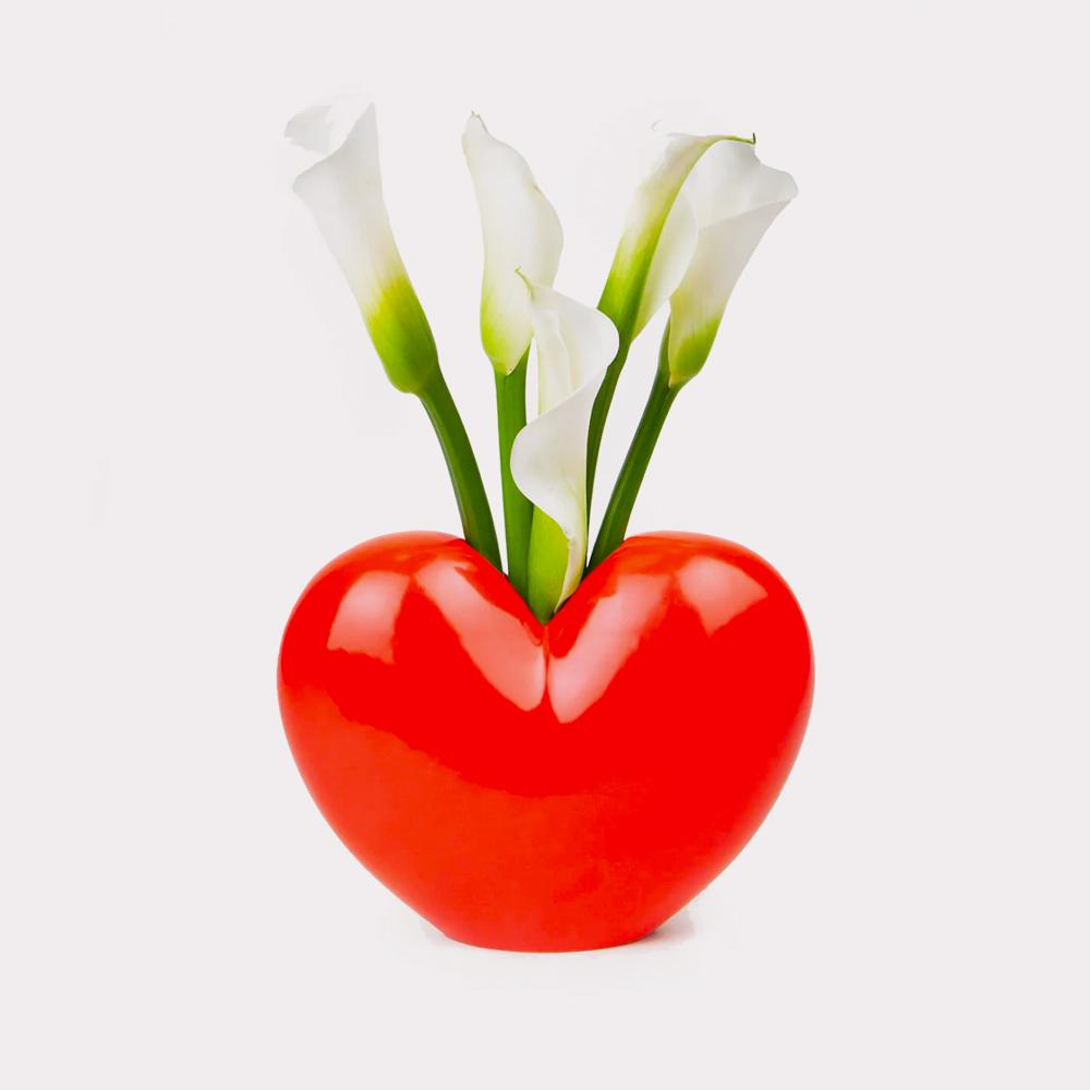 Jarron Ceramica Love Red Vase de DOIY