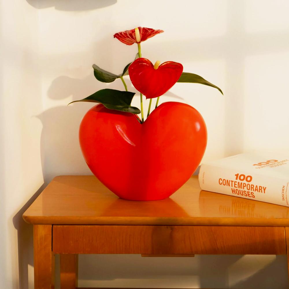 Jarron Ceramica Love Red Vase de DOIY