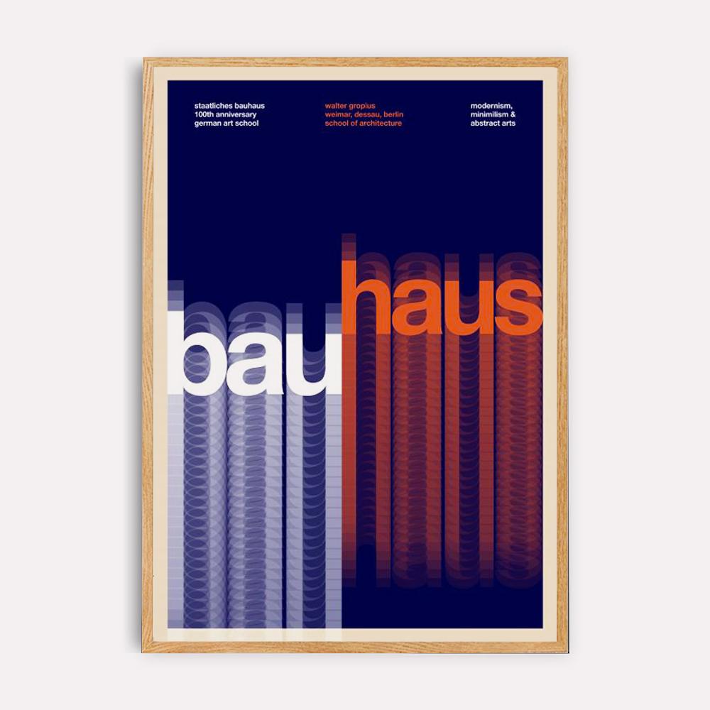Lámina Bauhaus Walter Gropius Poster 1919 de PSTR Studio