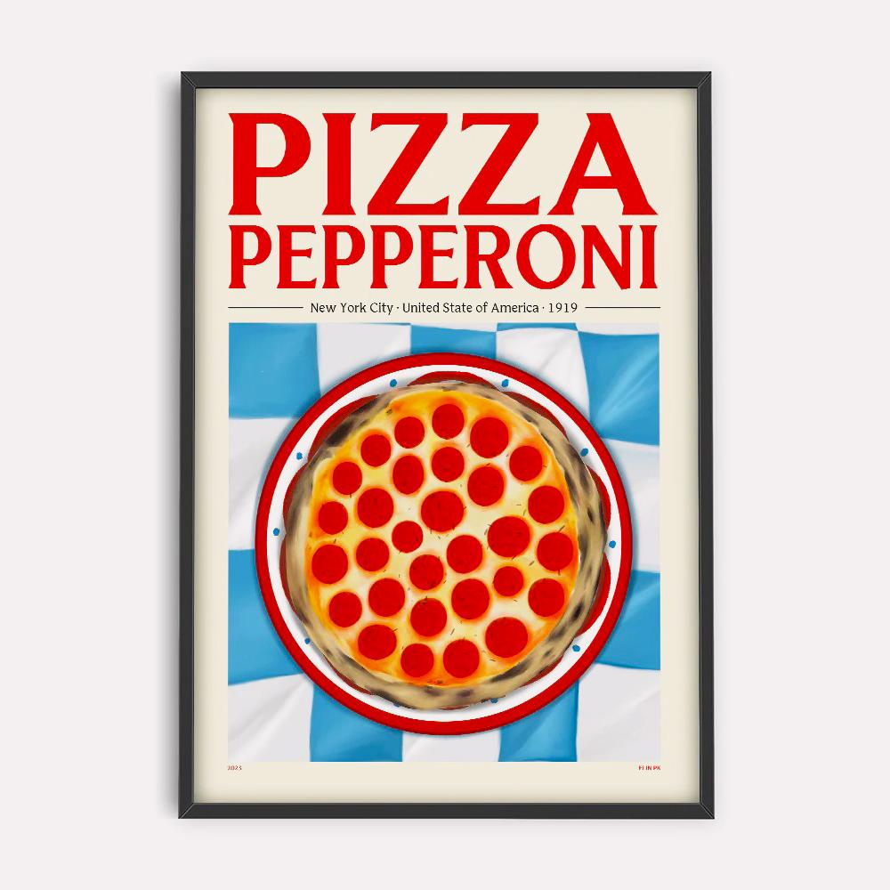 Lámina Elin PK Pizza Pepperoni de PSTR Studio