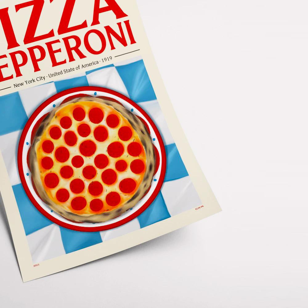 Lámina Elin PK Pizza Pepperoni de PSTR Studio