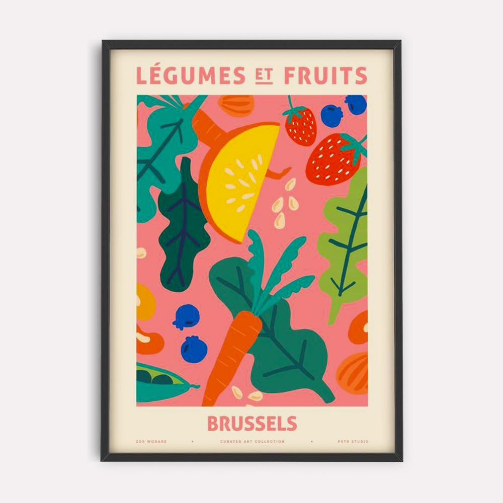 Lámina Zoe Wodarz Legumes et Fruits Brussels de PSTR Studio