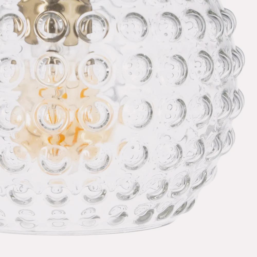 Lampara Techo Ursula-B D20 Cristal Metal Dorado de Ixia