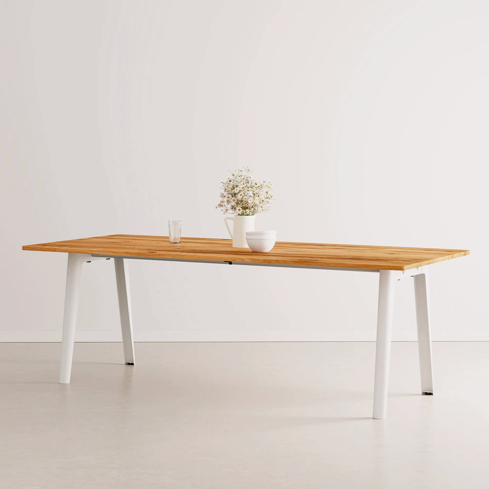 Mesa Comedor o Reunion NM 220x95 Roble Macizo Recuperado