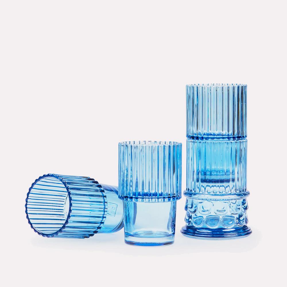 Set Vasos Athena Glasses Blue