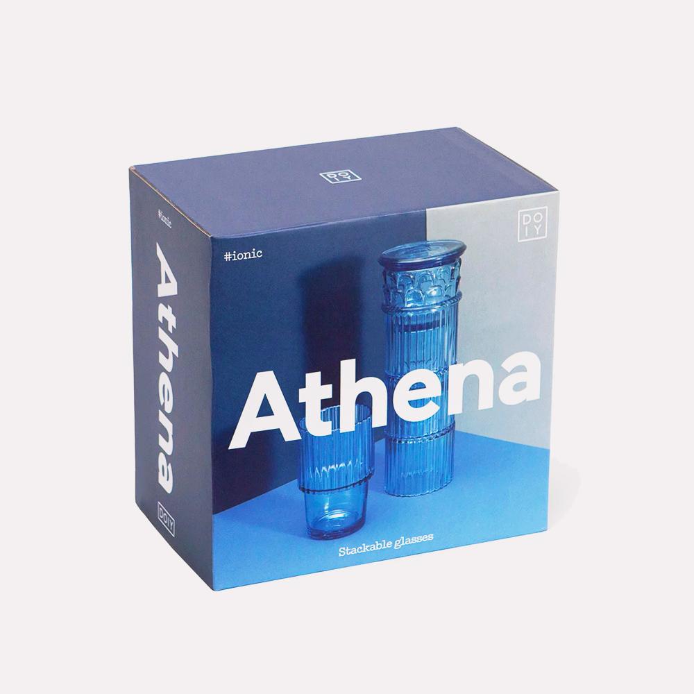 Set Vasos Athena Glasses Blue