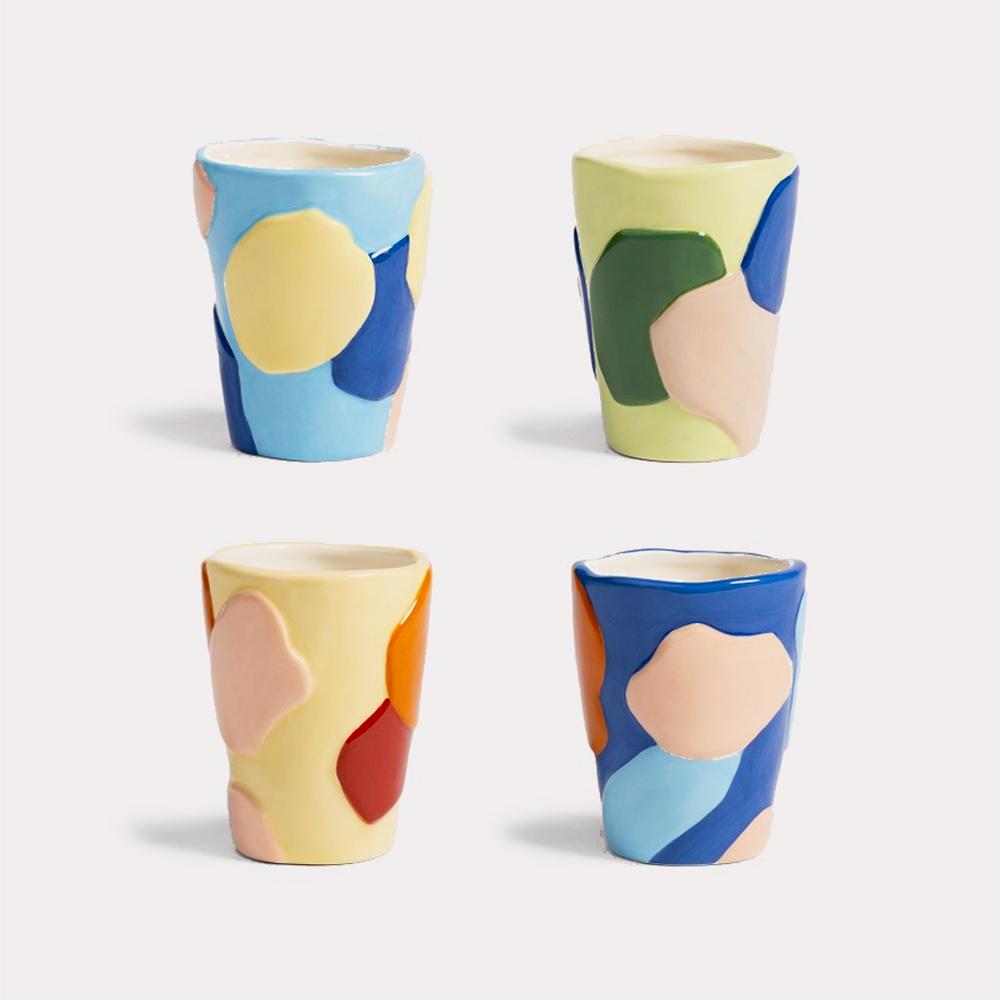 Taza Ceramica Chunky Mug Set 4 de &klevering