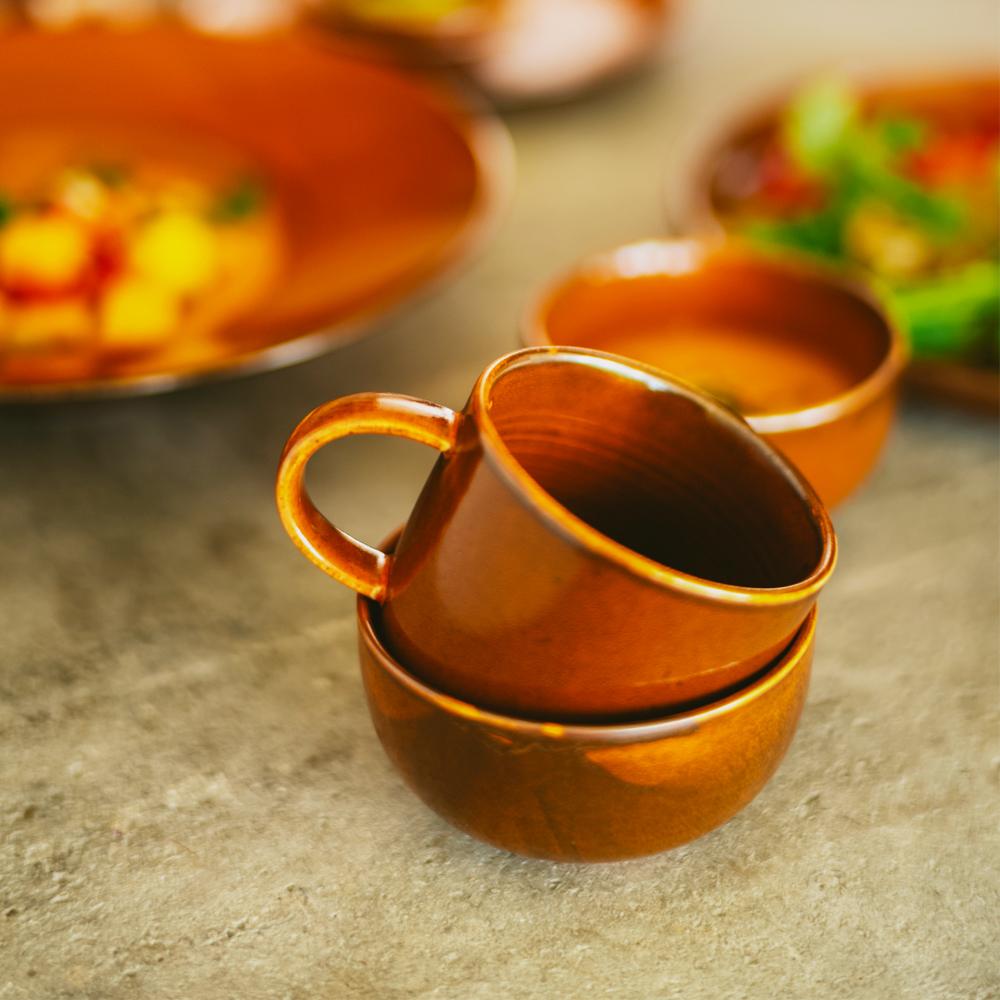 Taza con Asa Home Chef Ceramics Burned Orange de HKliving