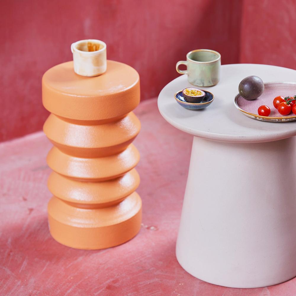 Taza con Plato Home Chef Ceramics Rustic Cream de HKliving