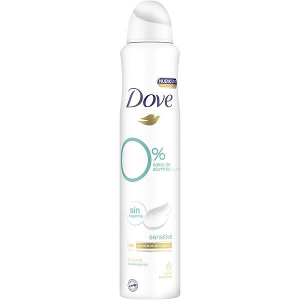 Dove Spray Sensitive 0% Sales de Aluminio  200ml