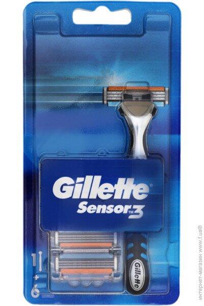 Gillette Maquina Sensor 3 + 6 Recambios