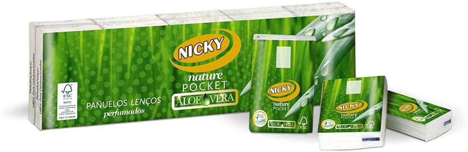 Nicky Pañuelos Pocket Aloe 10u 