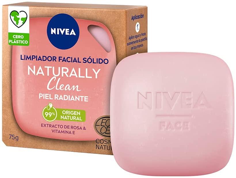 Nivea Limpiador Facial Sólido Rosa y Vitamina E 75gr