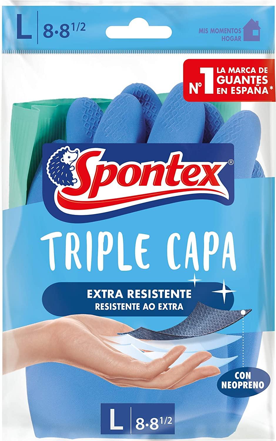 Spontex Guantes Triple Capa T-L 