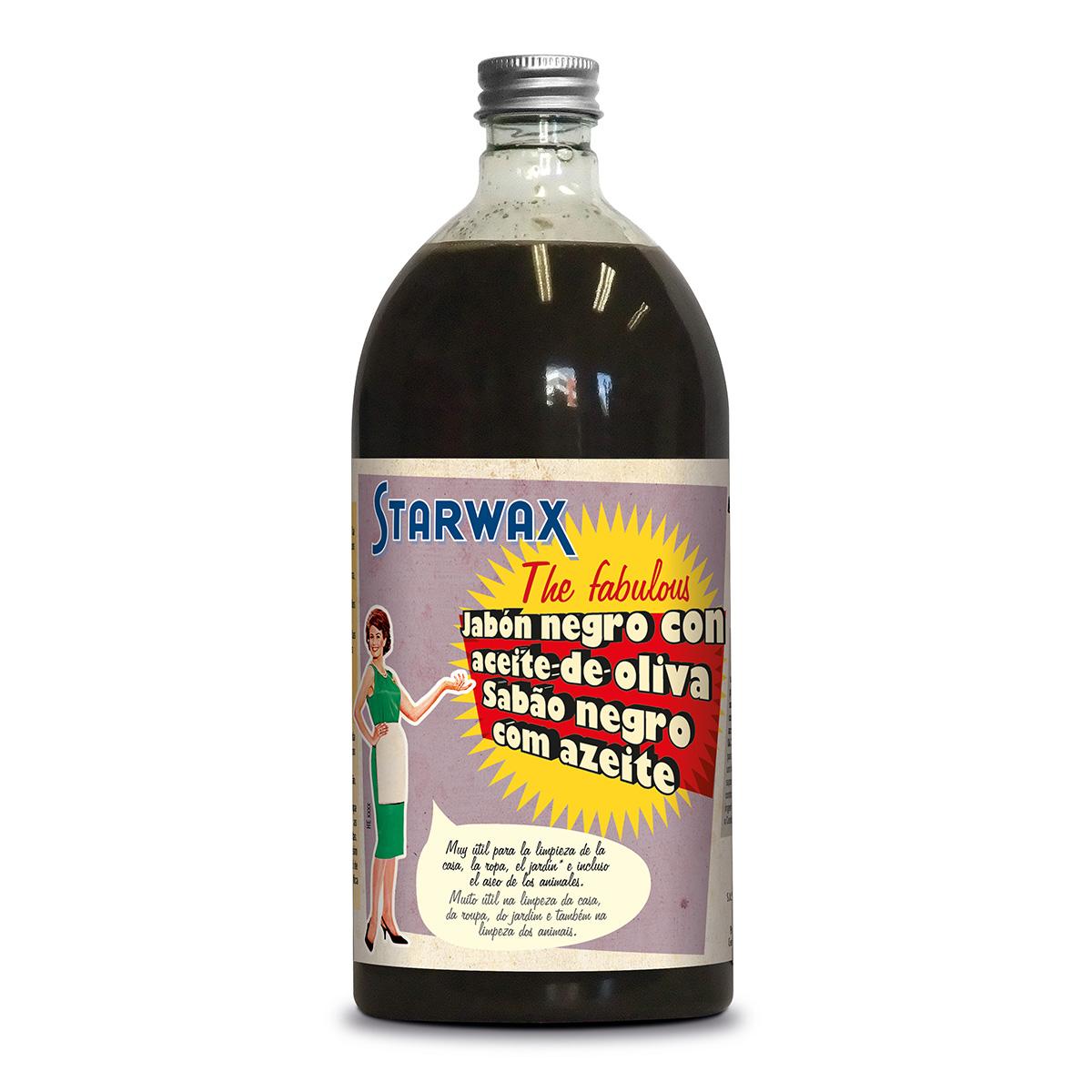 Starwax Jabón Negro con Aceite de Oliva 1Litro