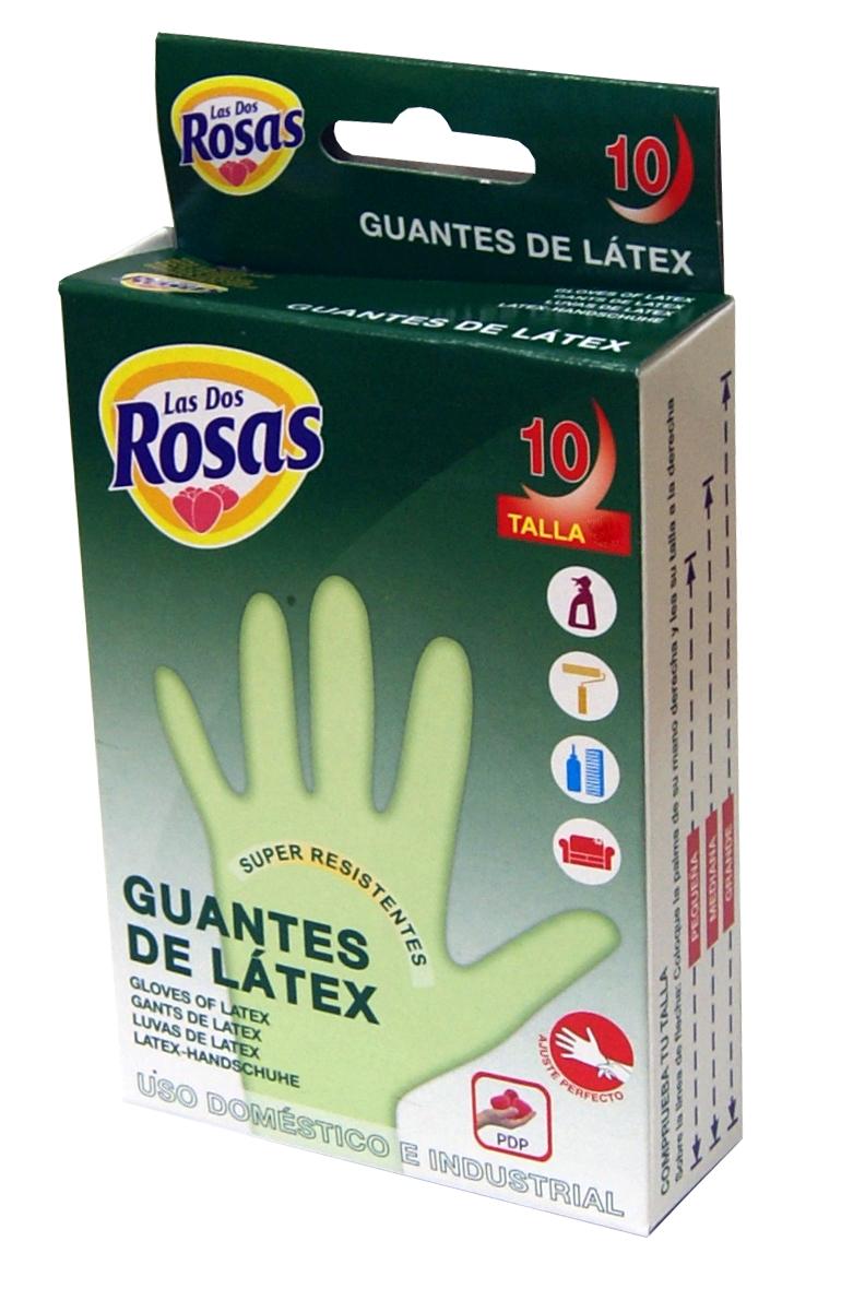 Las 2 Rosas Pack 10 Guantes Latex T-P