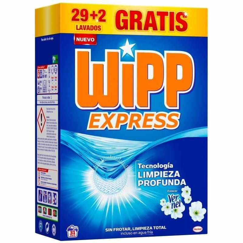 Wipp Detergente Polvo Frescor Vernel 29+2 dosis 