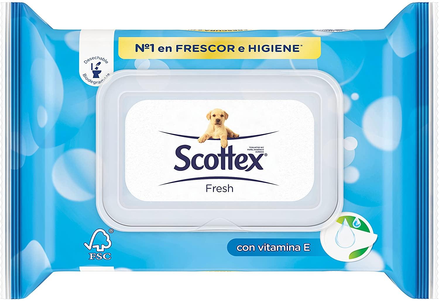 Scottex Fresh Papel Higiénico Humedo 74 tollitas
