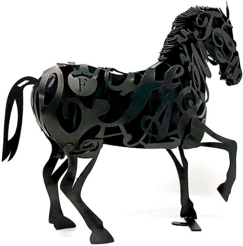 CABALLO ANDALUZ NEGRO DE FORJA