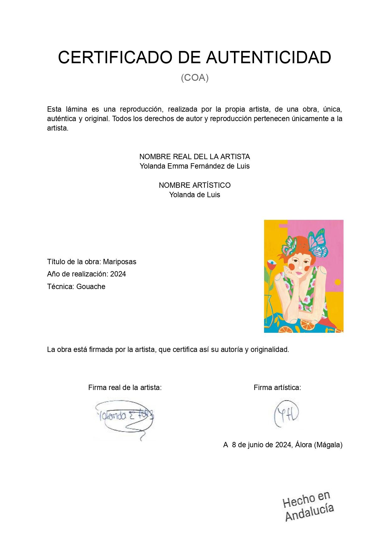 LAMINA PRINT MARIPOSAS