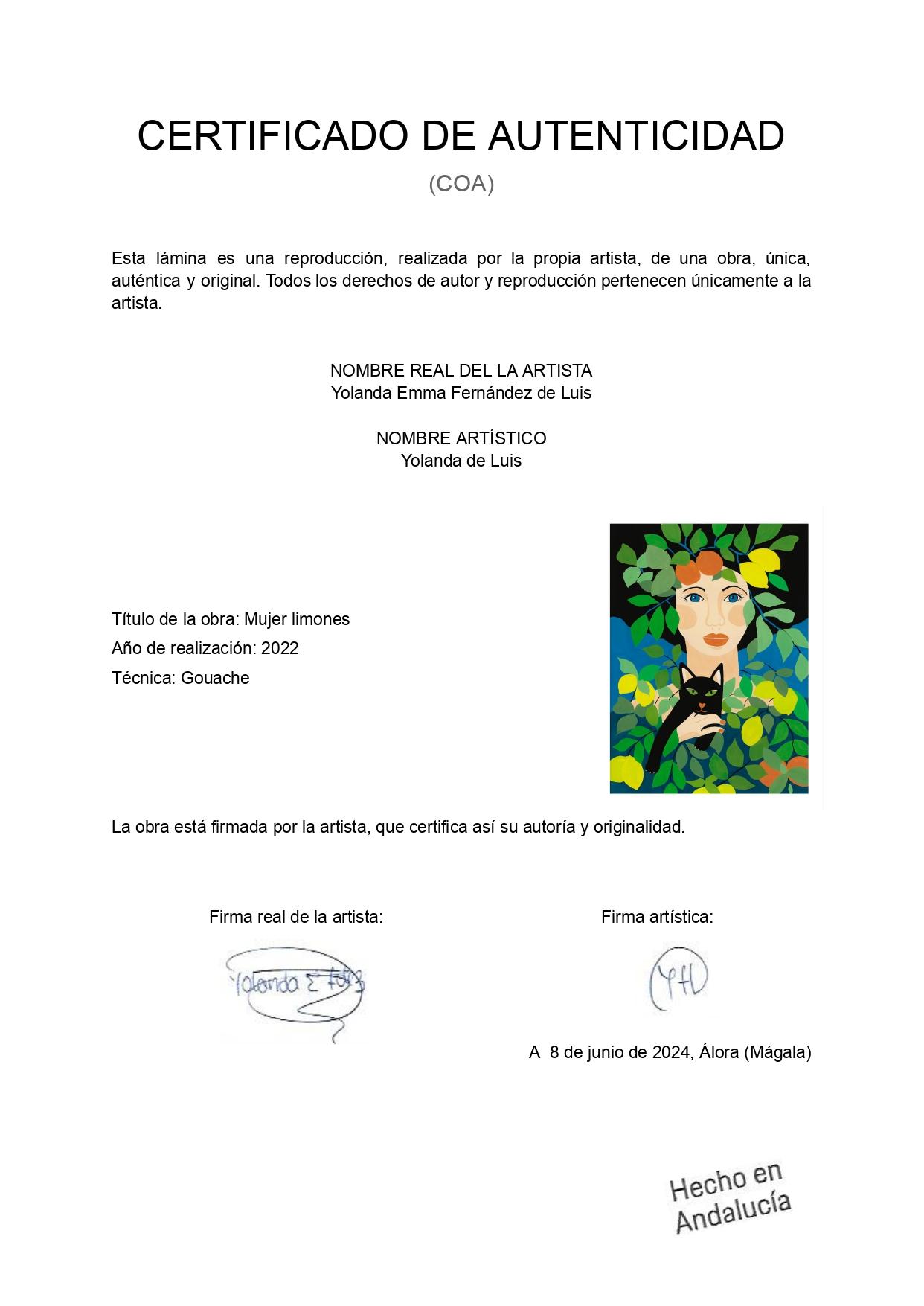 LAMINA PRINT MUJER LIMONES
