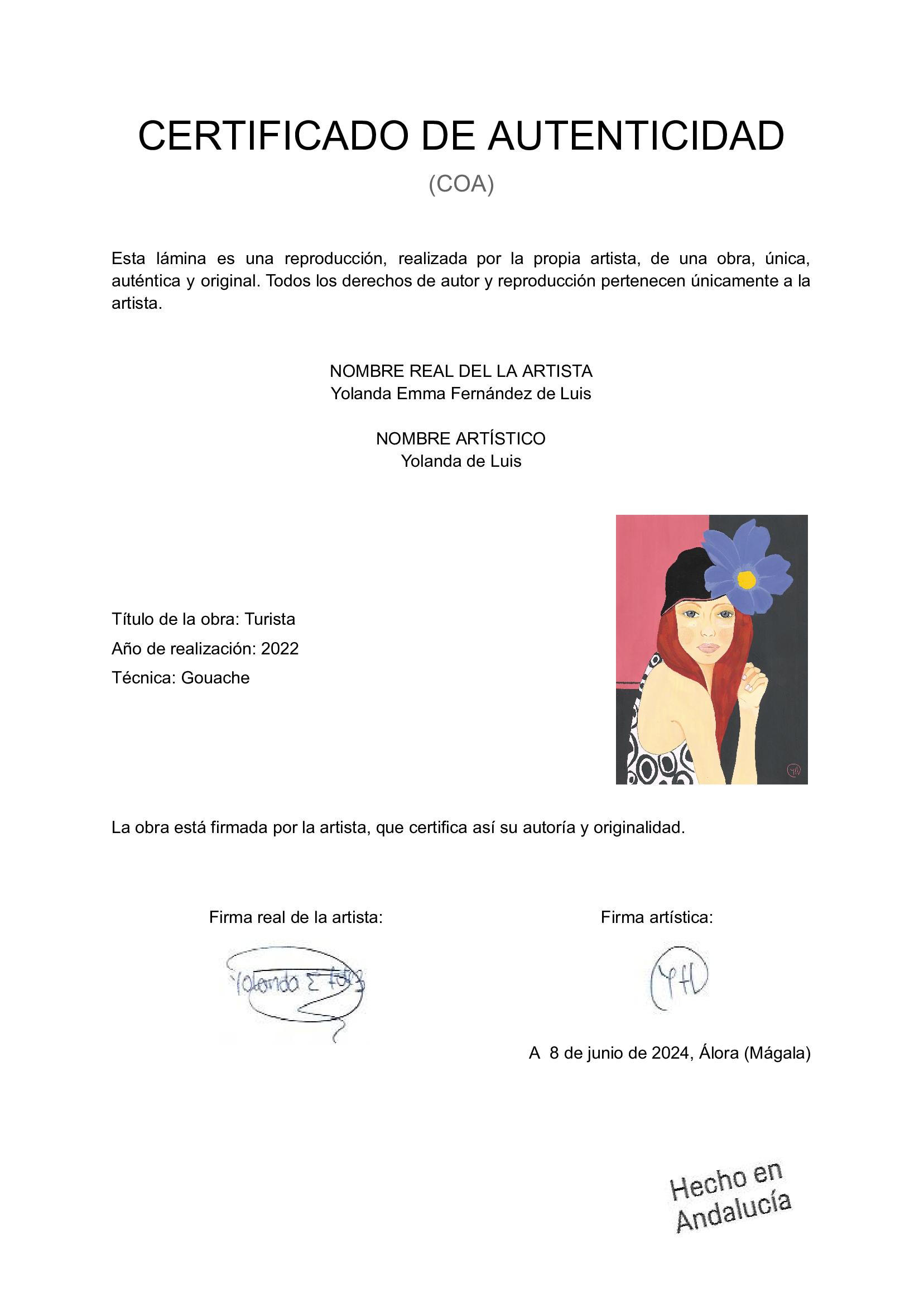 LAMINA PRINT TURISTA