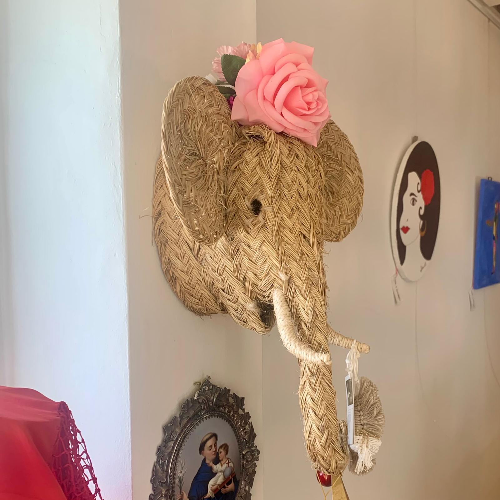 CABEZA ELEFANTE ESPARTO