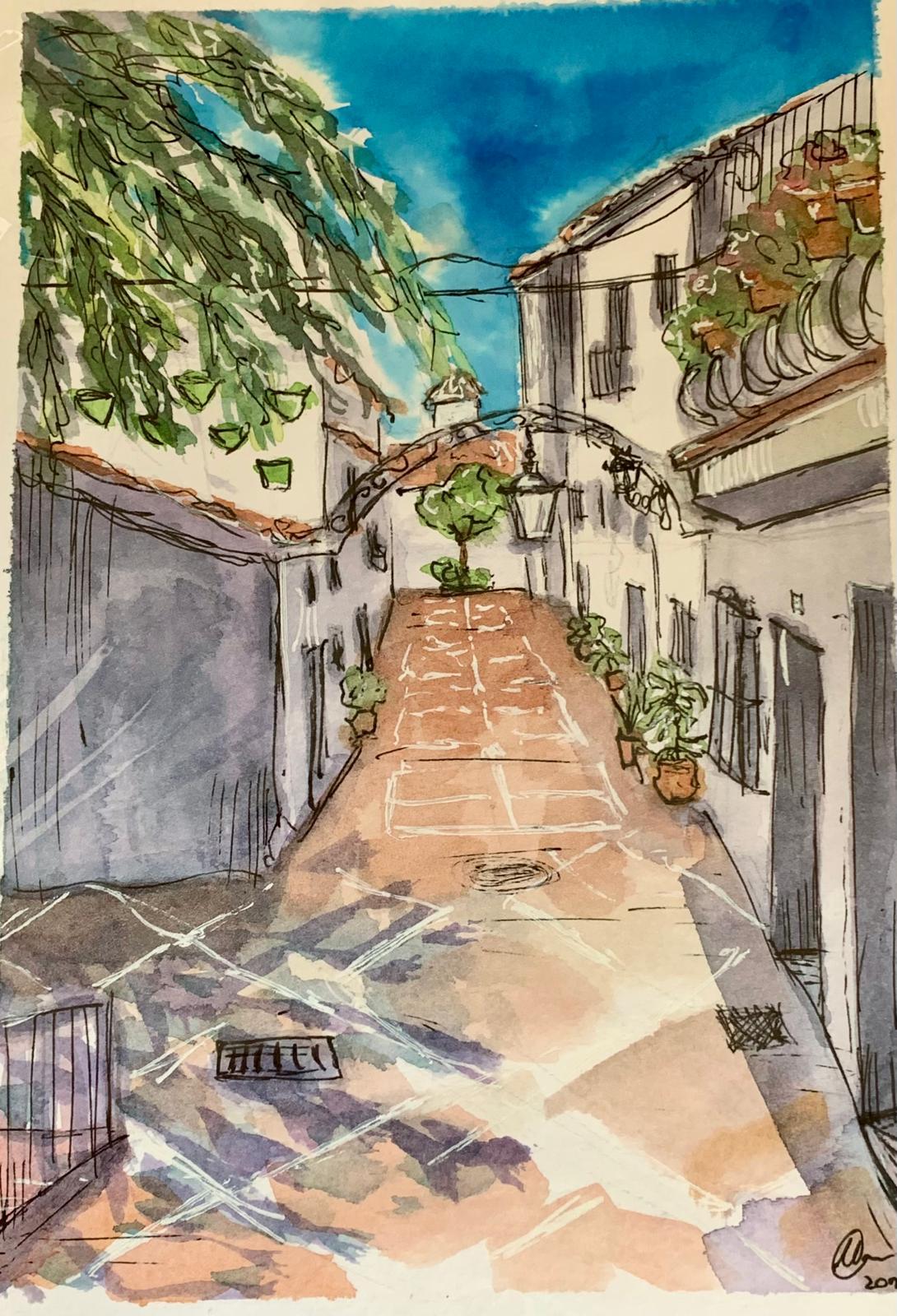 ACUARELA CALLE CERRITO