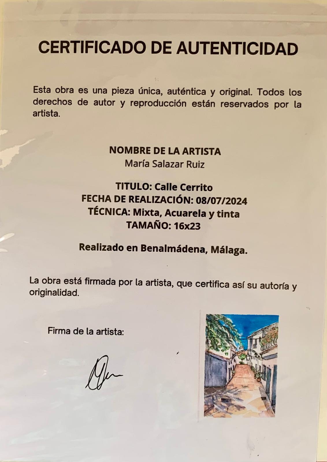 ACUARELA CALLE CERRITO