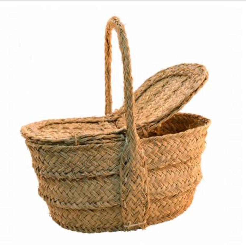 CESTA PICNIC ESPARTO 2 TAPAS