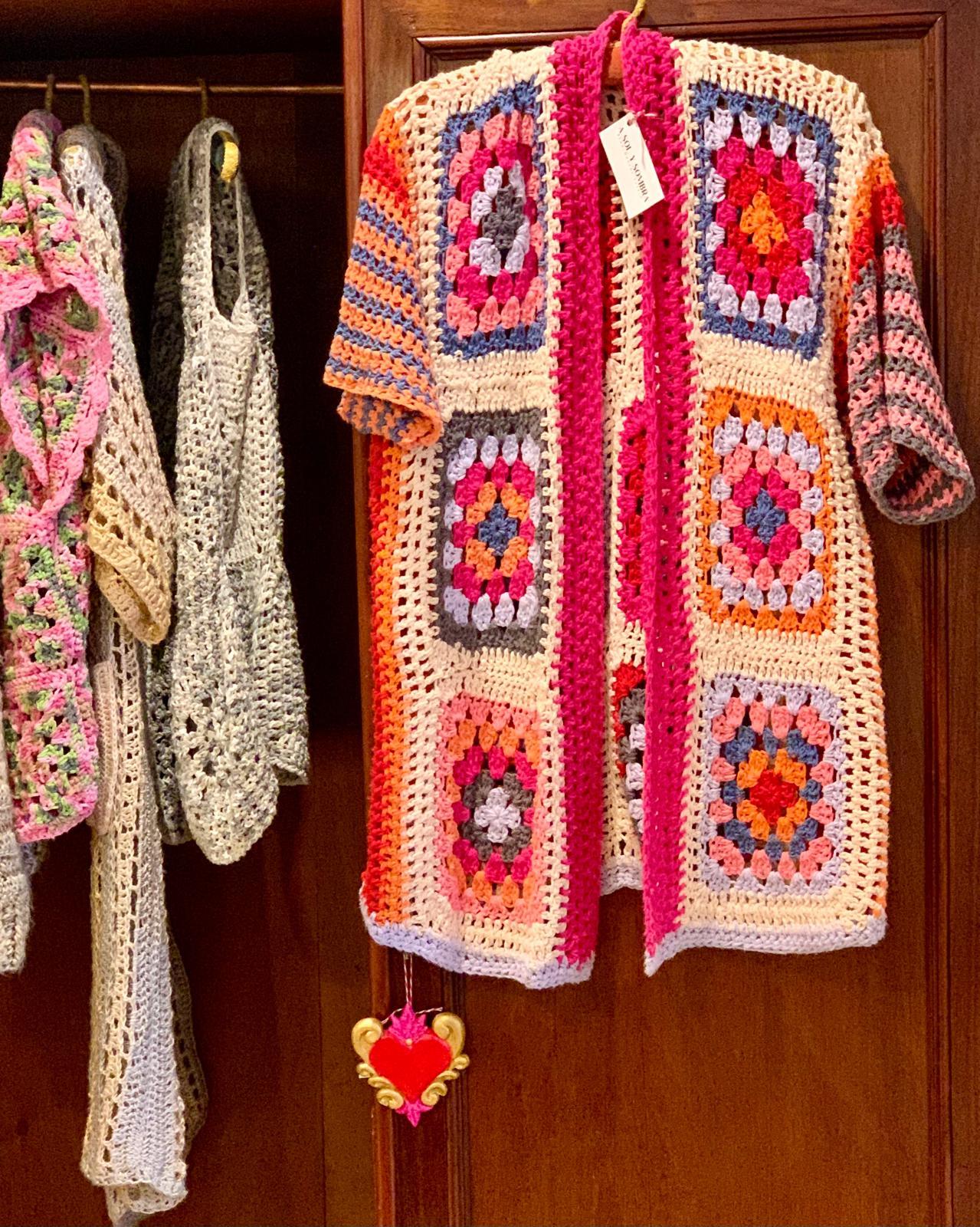 CHAQUETA CROCHET MULTICOLOR