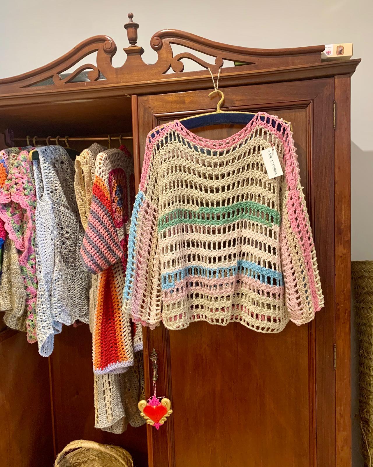 JERSEY CROCHET RED COLORES