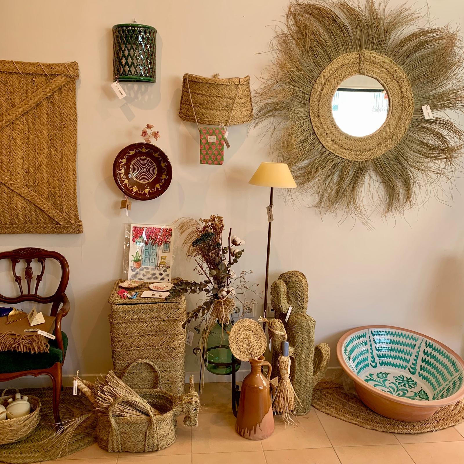 CUENCO PLATO MARRON DECORADO