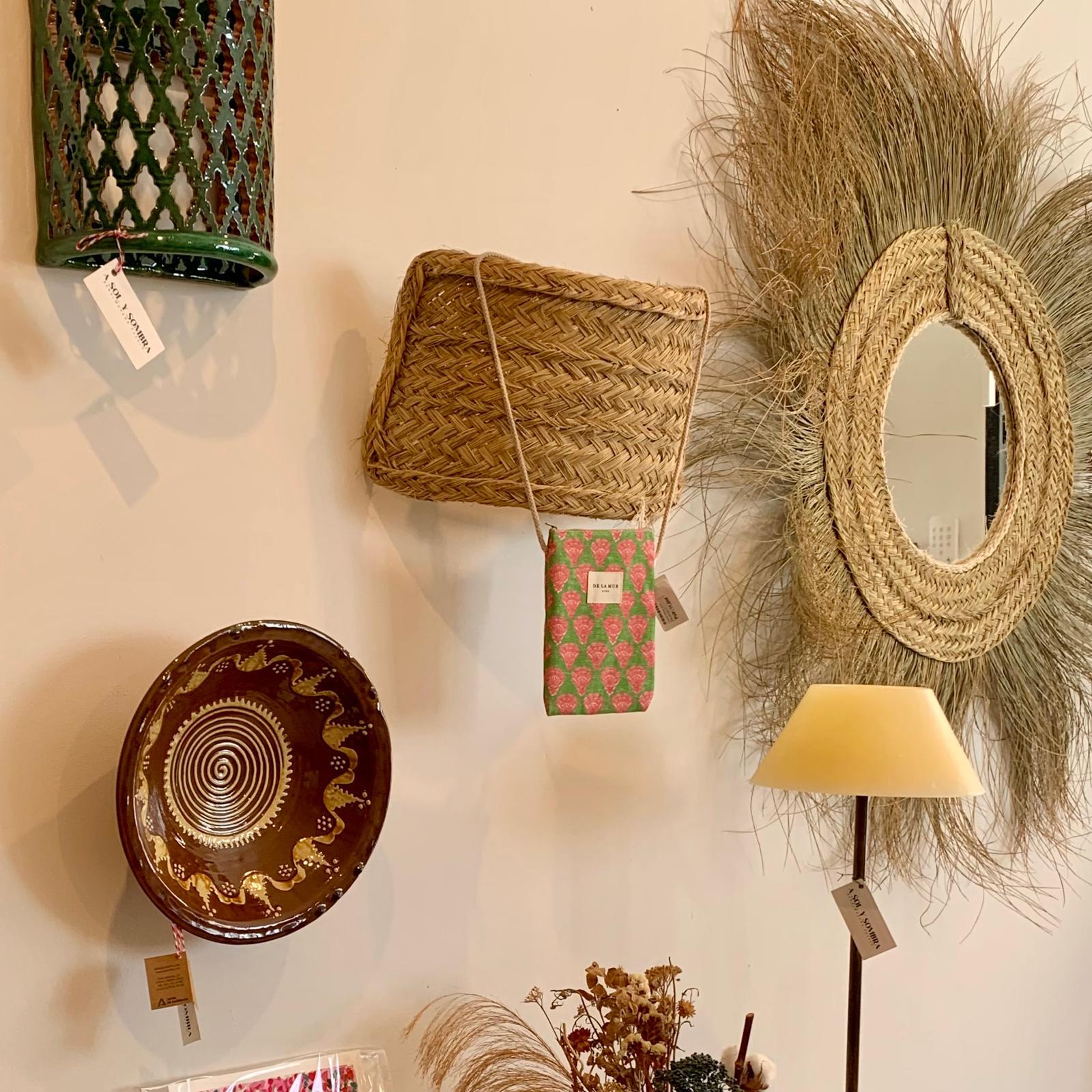 CUENCO PLATO MARRON DECORADO