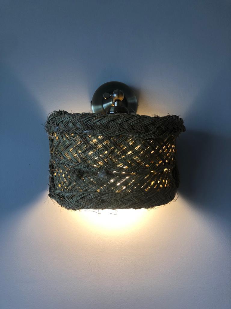 APLIQUE DE PARED DE ESPARTO PEQUEÑO