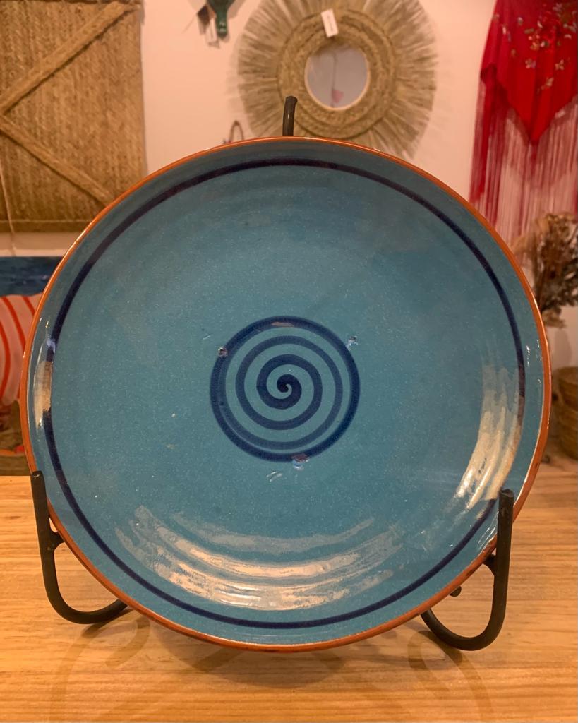 PLATO AZUL TURQUESA