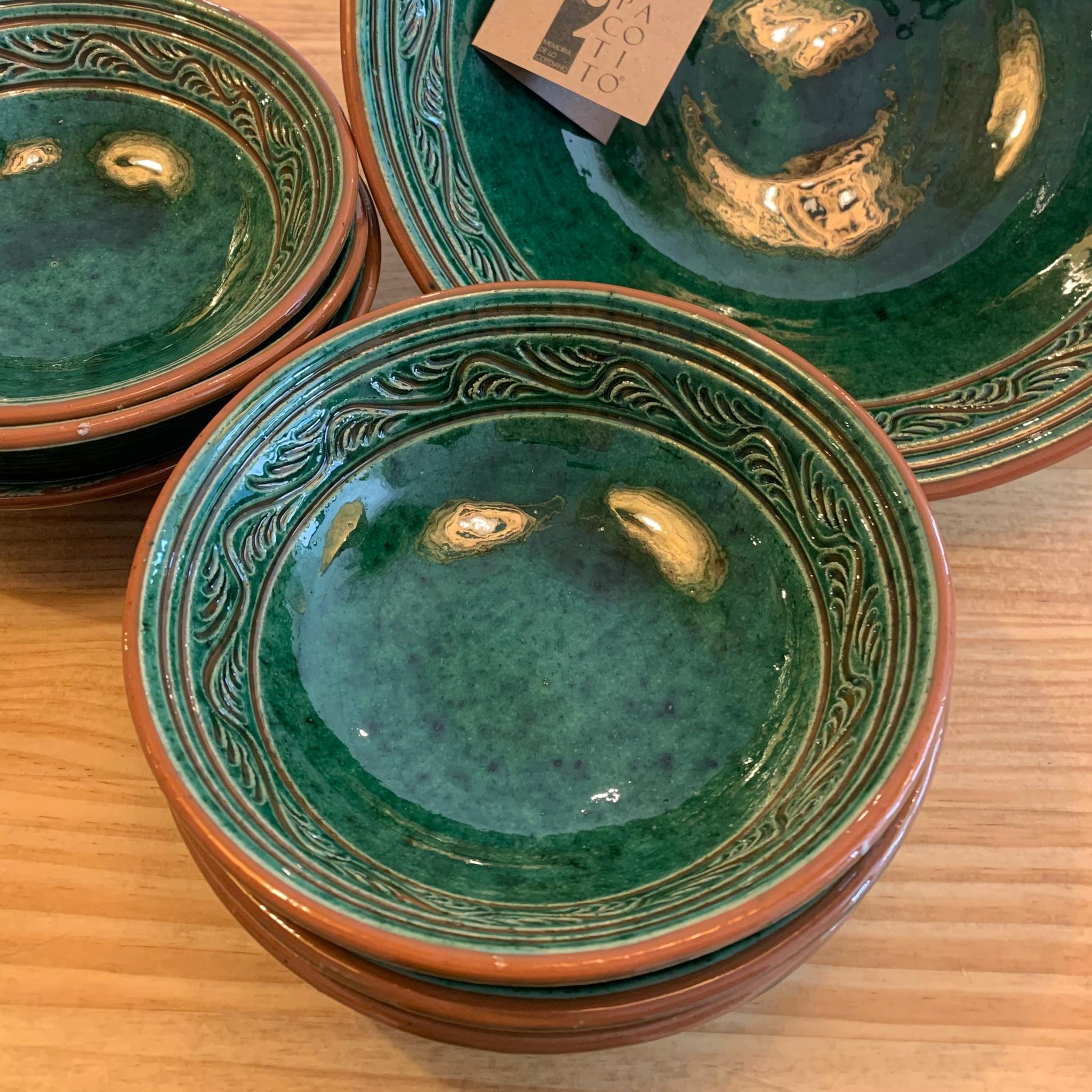 JUEGO DE GAZPACHO VERDE 6 SERVICIOS