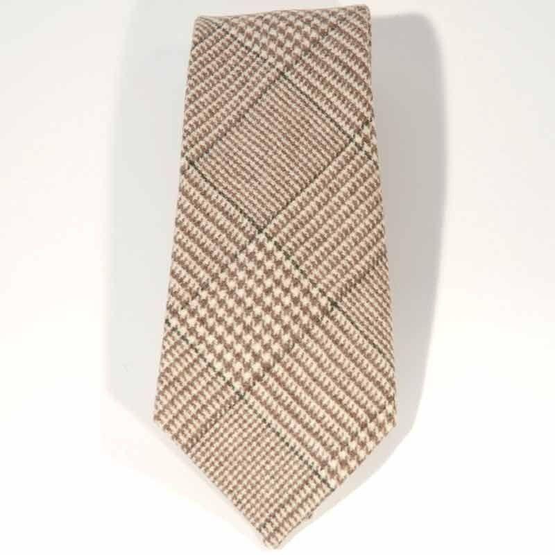 CORBATA LANA MERINO PRINCIPE DE GALES VERDE