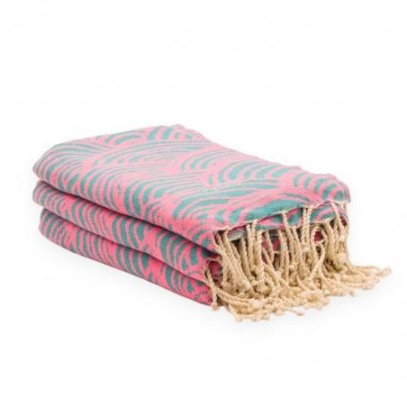 FOUTA TOALLA PAREO 2X1M ESMERALDA  ROSA