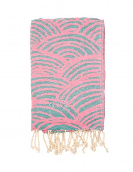 FOUTA TOALLA PAREO 2X1M ESMERALDA  ROSA