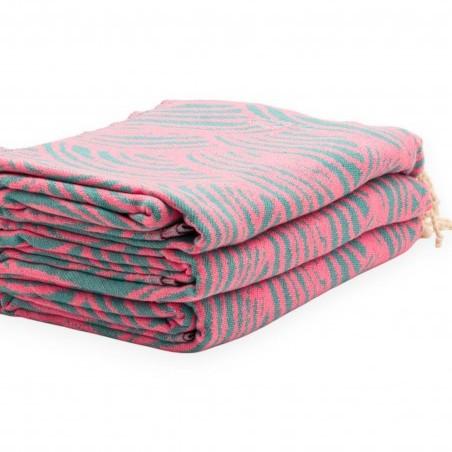 FOUTA TOALLA PAREO 2X1M ESMERALDA  ROSA