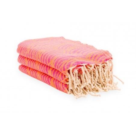 FOUTA TOALLA PAREO 2X1M FUCSIA NARANJA FLUOR