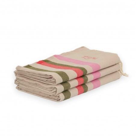 FOUTA TOALLA PAREO 2X1M BEIGE ROSA